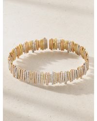 Suzanne Kalan - 18-Karat, Rose And Diamond Bangle - Lyst