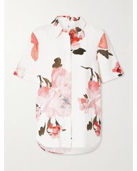Aje. - Vacation Floral-Print Linen-Blend Shirt - Lyst