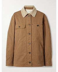Isabel Marant - Ninon Corduroy-Trimmed Cotton-Twill Jacket - Lyst