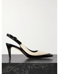 Manolo Blahnik - Telemaca 70 Leather Slingback Pumps - Lyst