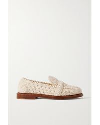Chloé - Kayla Crocheted Loafers - Lyst