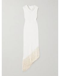 Gabriela Hearst - Awar Fringed Silk-Bouclé Maxi Dress - Lyst