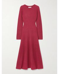 Altuzarra - Gia Ribbed Wool And Cashmere-Blend Maxi Dress - Lyst