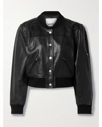 Isabel Marant - Adriel Leather Bomber Jacket - Lyst