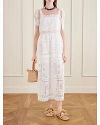 white lace girls dress Strasburg Children White Beach Dress