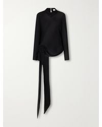 Kallmeyer - Gathered Silk-Charmeuse Blouse - Lyst