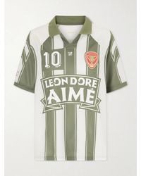 Aimé Leon Dore - Logo-Appliquéd Striped Jersey T-Shirt - Lyst