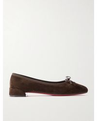 Christian Louboutin - Sweetie Jane Flache Schuhe Aus Veloursleder - Lyst