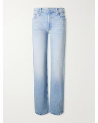 Mother - The Newbie Skimp Mid-Rise Straight-Leg Jeans - Lyst