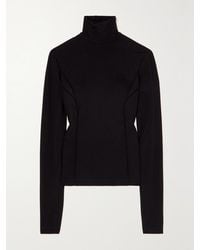 Givenchy - Cutout Stretch-Jersey Turtleneck Top - Lyst