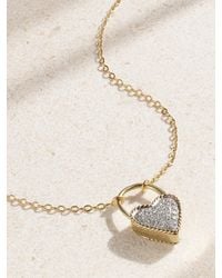 Yvonne Léon - Cadenas Coeur 9 And 18-Karat Diamond Necklace - Lyst