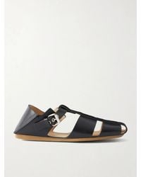 Lemaire - Fisherman Leather Sandals - Lyst