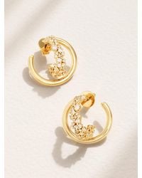 ANANYA - Scatter Mini 18-Karat Diamond Hoop Earrings - Lyst