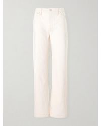 Mother - The Dodger Skimp Mid-Rise Straight-Leg Jeans - Lyst