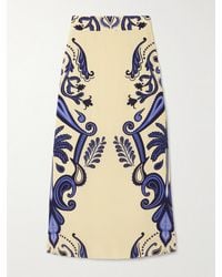 Johanna Ortiz - Everywhere Printed Silk Crepe De Chine Maxi Skirt - Lyst