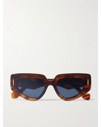 Loewe - Anagram Cat-Eye Tortoiseshell Acetate Sunglasses - Lyst