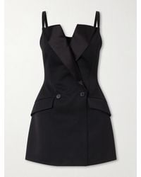 Givenchy - Grain De Poudre Wool Mini Dress - Lyst