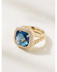 David Yurman - Albion 18-Karat, Topaz And Diamond Ring - Lyst