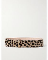 KHAITE - Theo Leopard-Print Calf Hair Waist Belt - Lyst