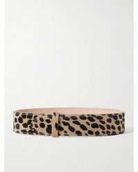 KHAITE - Theo Leopard-Print Calf Hair Waist Belt - Lyst