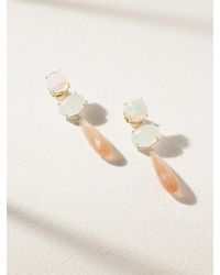 Ole Lynggaard Copenhagen - Boucles D'Oreilles En Or 18 Carats (750/1000) Et Pierres Multiples Lotus - Lyst