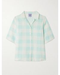 Thierry Colson - Zouk Checked Linen And Cotton-Blend Shirt - Lyst