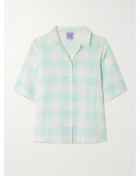 Thierry Colson - Zouk Checked Linen And Cotton-Blend Shirt - Lyst