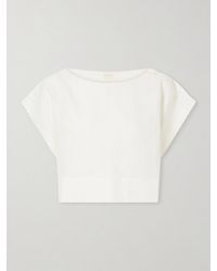 Suzie Kondi - Kori Cropped Linen Top - Lyst