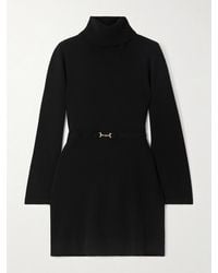 RIXO London - Aly Minikleid Aus Einer Woll-Kaschmirmischung Mit Rollkragen Und Verzierung - Lyst