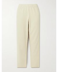 Another Tomorrow - Organic Cotton-Blend Jersey Track Pants - Lyst