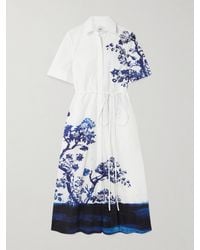Erdem - Cotton Floral Midi Shirt Dress - Lyst