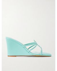 Maryam Nassir Zadeh - 70 Opera Leather Wedge Sandals - Lyst