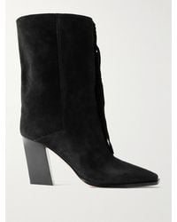 Jimmy Choo - Hart 85 Fringed Suede Boots - Lyst