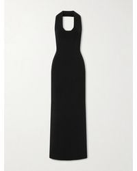 KHAITE - Mahi Knitted Halterneck Maxi Dress - Lyst