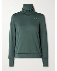 Nike - Swift Element Ribbed Therma-Fit Turtleneck Top - Lyst