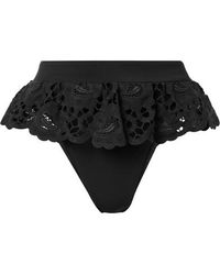 Agent Provocateur Daize Bikini-höschen Mit Spitzenbesatz - Schwarz