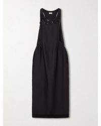 Dries Van Noten - Embellished Wool And Silk-Blend Midi Dress - Lyst