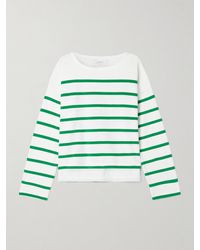 La Ligne - Breton Striped Cotton-Blend Terry Top - Lyst