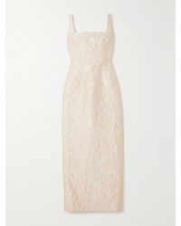 Emilia Wickstead - Margie Robe Aus Cloqué - Lyst