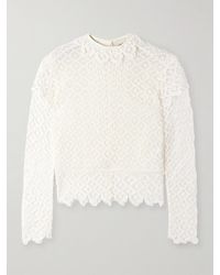 Isabel Marant - Ludivine Layered Cotton Guipure Lace Top - Lyst