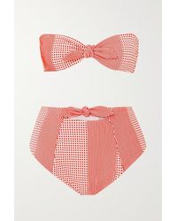 lemlem Semira Bandeau-bikini-oberteil Aus Stretch-jacquard - Mehrfarbig