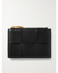 Bottega Veneta - Cassette Intrecciato Leather Cardholder - Lyst