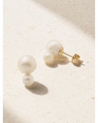 Mizuki - 14-Karat Pearl Earrings - Lyst