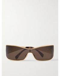 Celine - Lunettes De Soleil Rectangulaires En Métal - Lyst