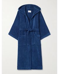 Lisa Marie Fernandez - Belted Hooded Cotton-Terry Robe - Lyst