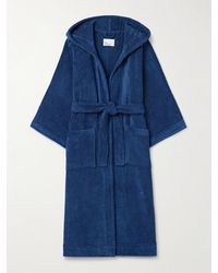Lisa Marie Fernandez - Bademantel Aus Baumwollfrottee Mit Kapuze Und Bindegürtel - Lyst
