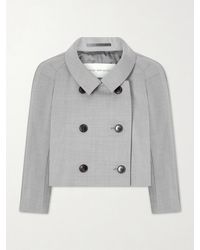 Dries Van Noten - Cropped Doubel-Breasted Grain De Poudre Jacket - Lyst