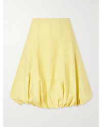 Proenza Schouler - Kyra Cotton-Poplin Midi Skirt - Lyst