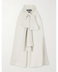 Tom Ford - Halterneck Silk-Georgette Blouse - Lyst