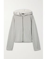 ATM Cotton-blend Jersey Hoodie - Grey